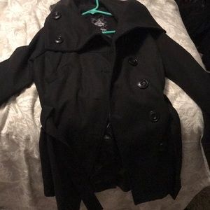 Black jacket with hood